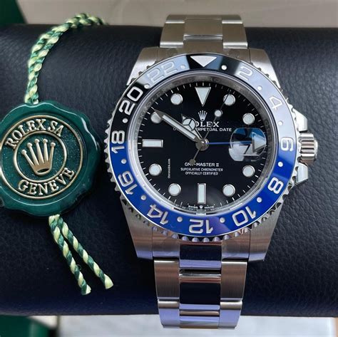 rolex batman 2022|Rolex gmt master 2 Batman.